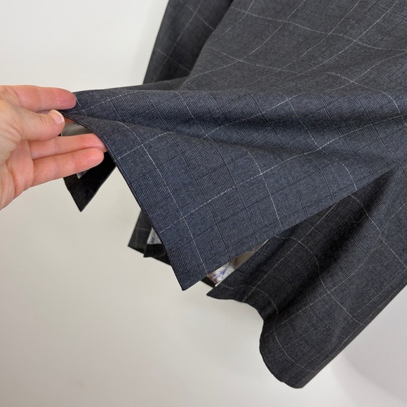 Atelier Munro Sport Coat Mens 40S Gray Glencheck Windowpane Wool Custom Made - Picture 11 of 16